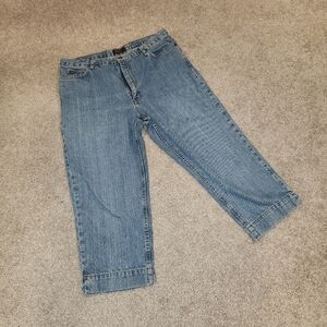 Eddie Bauer Women's Cropped Blue Jeans